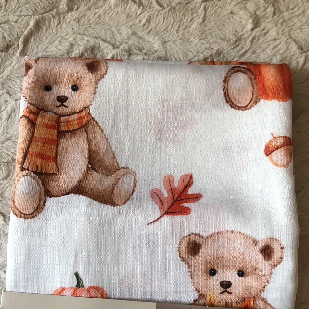 CH Style Teddy Bears and Pumpkins Shower Curtain